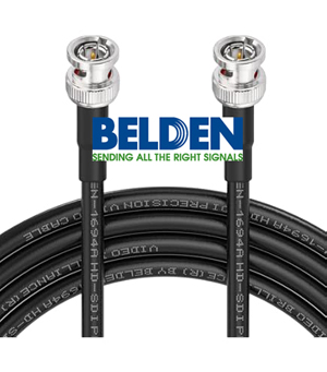 Cable Belden Sdi Hdi 4k-6g Bnc Macho Amphenol 5 Mts
