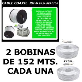 Cable Coaxil Rg6  Rollo 305 Mts. 75 ohms 