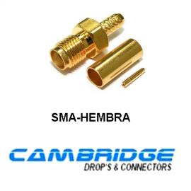 SMA-Hembra Crimp RG58  50 Ohm