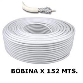 Cable Coaxil Rg6 75 ohms  Rollo 152 Mts. 